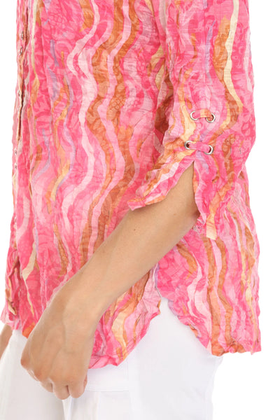 Sabrina Shirt Pink Flame by Carine