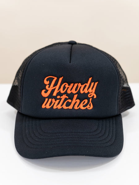 Howdy Witches Embroidered Mesh Back Trucker Hat