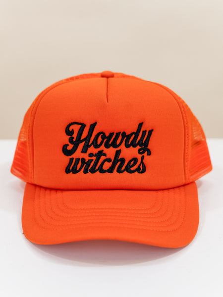 Howdy Witches Embroidered Mesh Back Trucker Hat