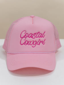 Coastal Cowgirl Embroidered Mesh Back Baseball Cap