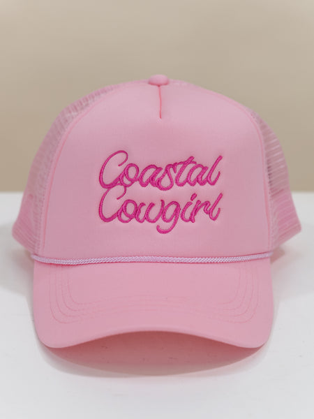 Coastal Cowgirl Embroidered Mesh Back Baseball Cap