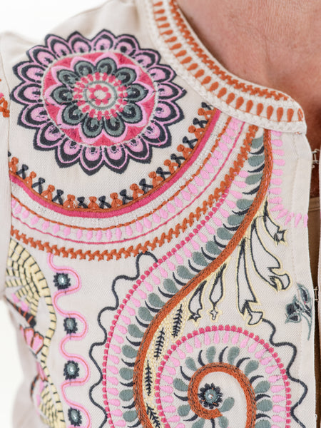 Lined Embroidered Jacket by Tribal