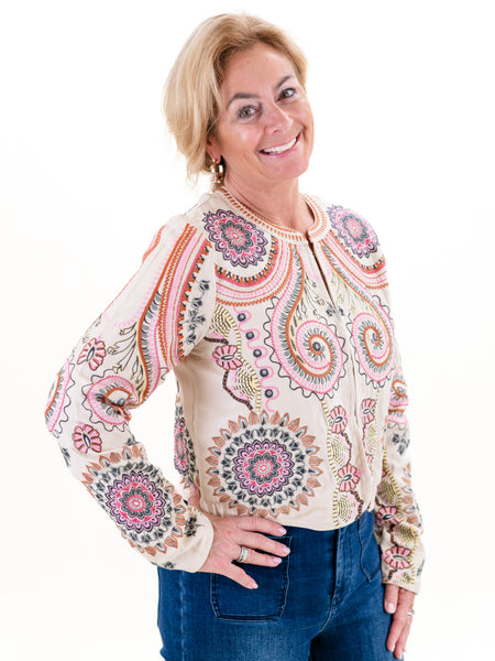 Lined Embroidered Jacket by Tribal