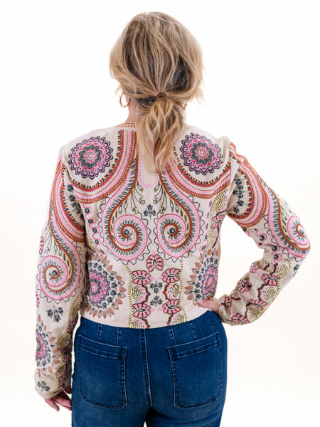 Lined Embroidered Jacket by Tribal