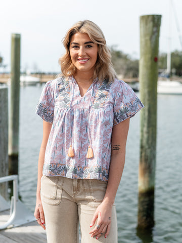 Catalina Blouse Misty Lilac by Victoria Dunn