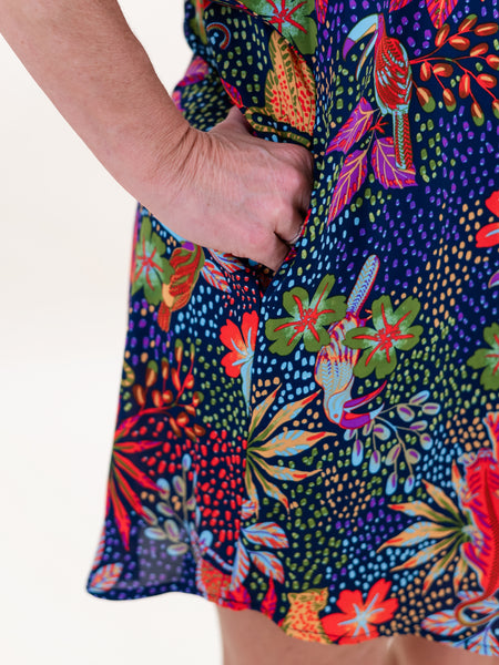 S/S Jungle Print Dress by Jodifl