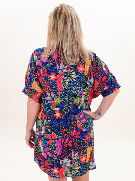S/S Jungle Print Dress by Jodifl