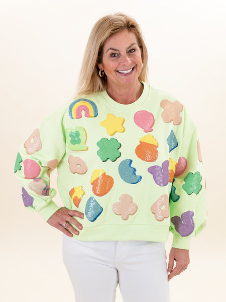 Lucky Charm Icon Sweatshirt by Queen of Sparkles