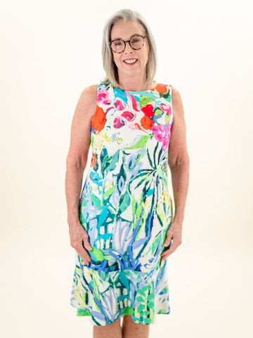 So Much Garden Sleeveless Dress by Claire Desjardins