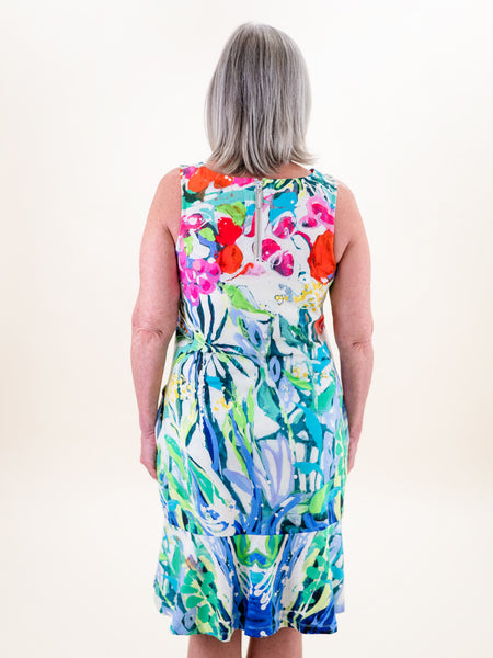 So Much Garden Sleeveless Dress by Claire Desjardins