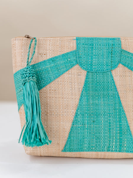 Sunburst Cosmetic Clutch w/ Tassel