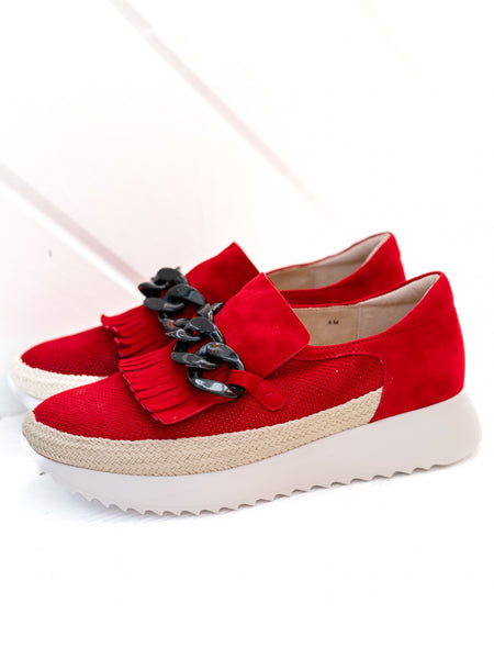 Qerene Red Suede by Vaneli