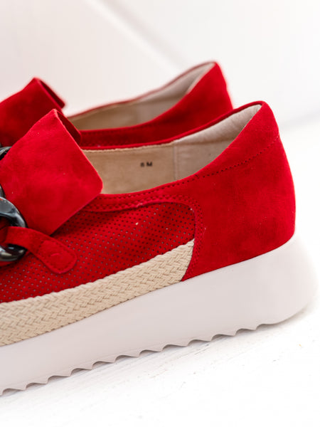 Qerene Red Suede by Vaneli