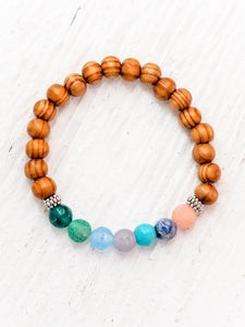 Prayer Bracelet Tan by The Bead Lady