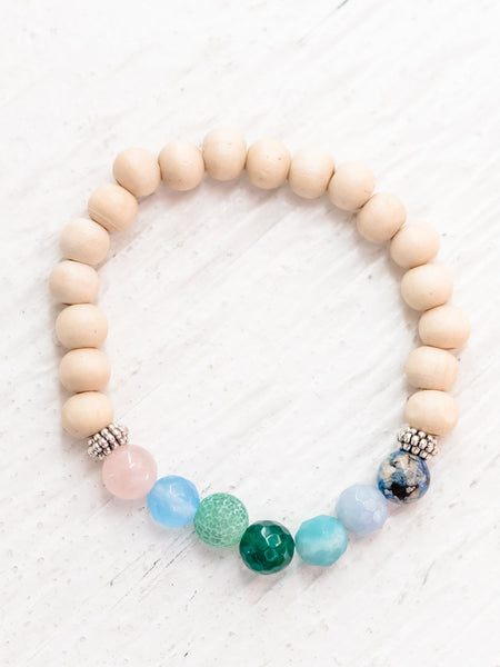 Prayer Bracelet Cream by The Bead Lady