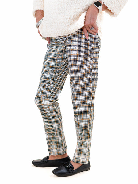 Pull On Ankle Pant Plaid Multi by Multiples