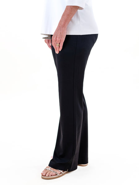 Secret Pocket Wide Leg Pants Black by Lulu B