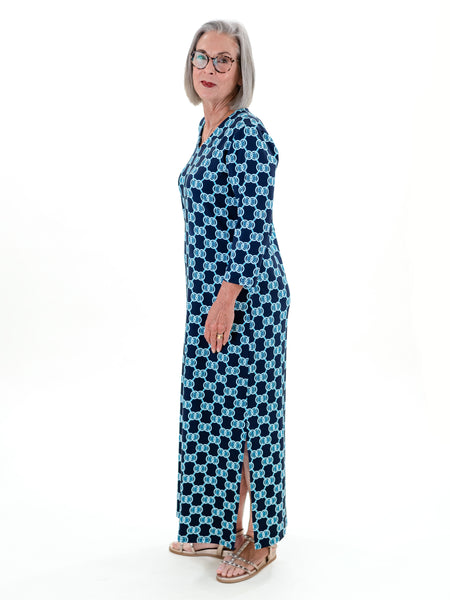 Midnight Print Elbow Maxi by Lulu B