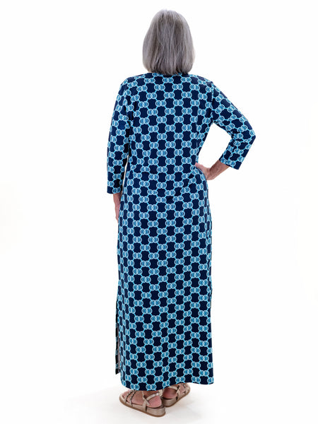 Midnight Print Elbow Maxi by Lulu B