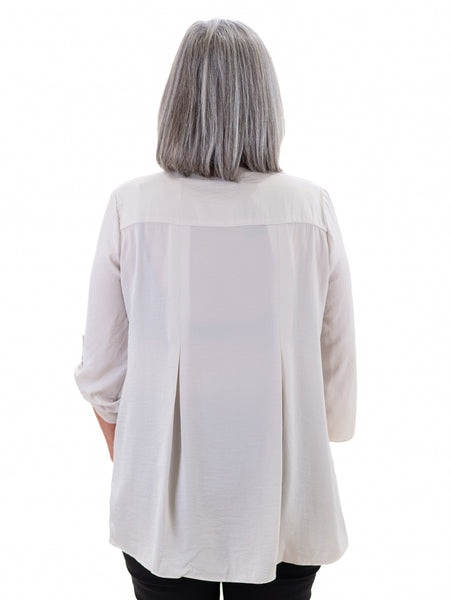 Air Flow Tunic w/ Collar Oyster by Renuar