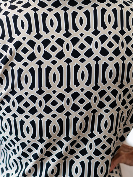 3/4 Sleeve V-Neck Maxi GWB by Lulu B