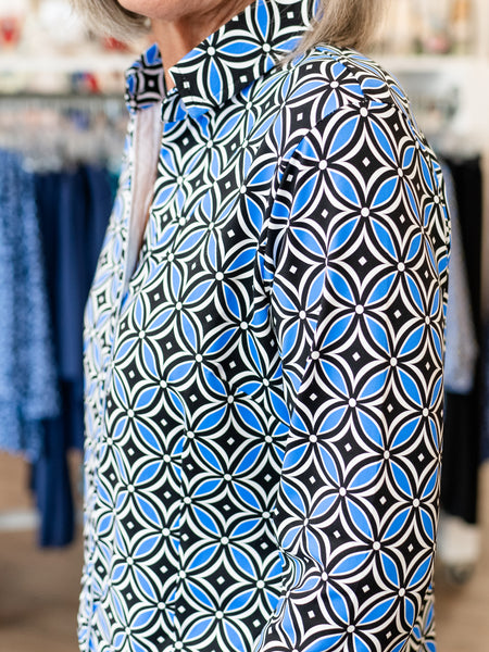 3/4 Sleeve Button Up GDSB by Lulu B