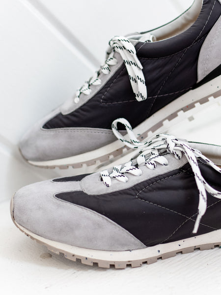 Fifi Grey Suede/Cinder Nylon by Vaneli