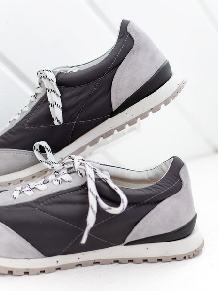 Fifi Grey Suede/Cinder Nylon by Vaneli
