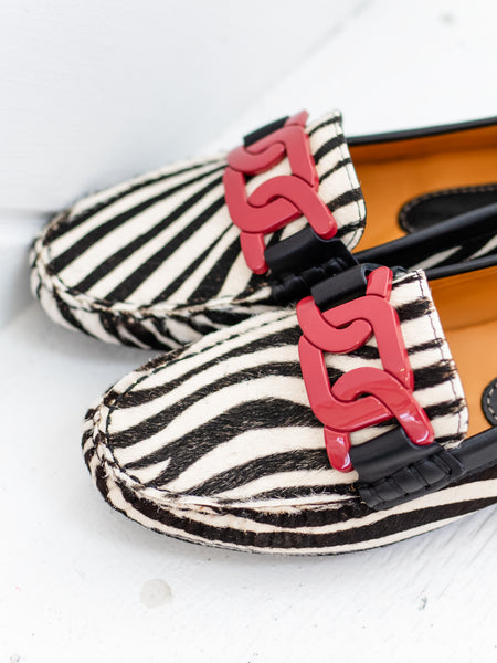 Aiker Blk/White Zebra Hair by Vaneli