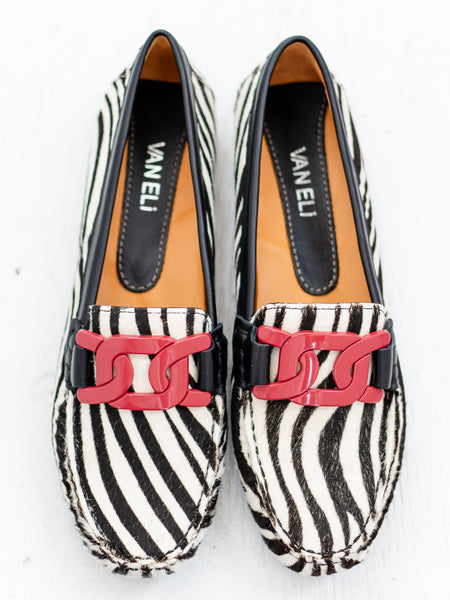 Aiker Blk/White Zebra Hair by Vaneli