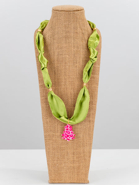 Cheetah Tree Scarf Necklace by Stella Bella
