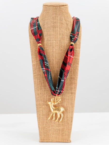 Rudolph Scarf Necklace by Stella Bella