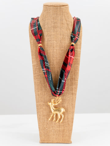 Rudolph Scarf Necklace by Stella Bella