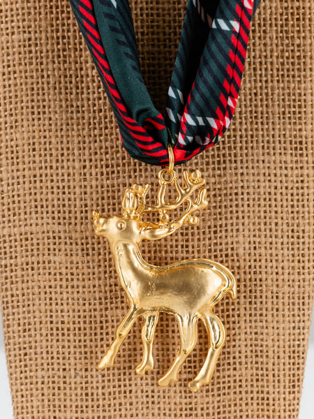 Rudolph Scarf Necklace by Stella Bella