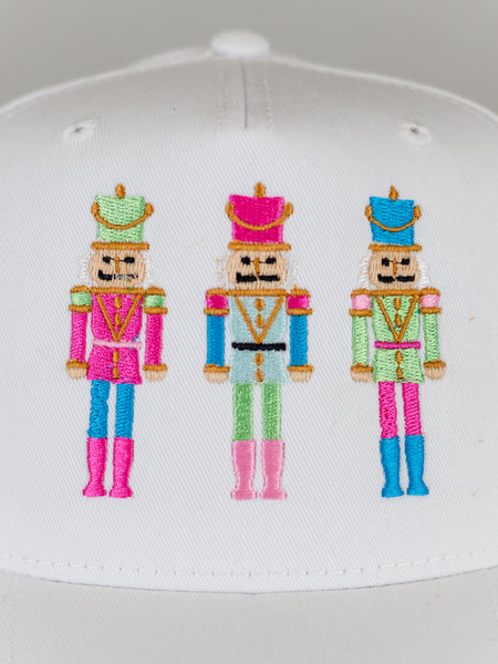 Nutcracker Canvas Trucker Hat White