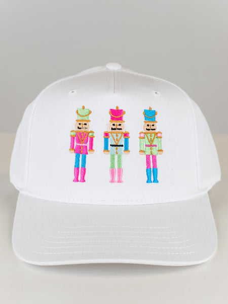 Nutcracker Canvas Trucker Hat White