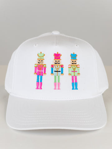 Nutcracker Canvas Trucker Hat White