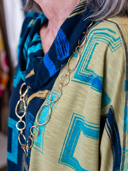 Print Slub Knit Turtleneck by Multiples