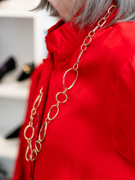 Shimmer Button Front Jacket by Multiples