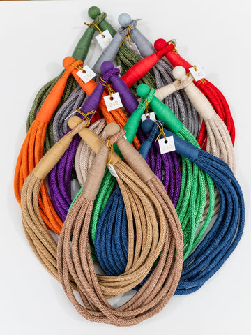 Slub 8 Strand Necklace by Two Forty-Two