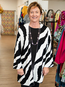 Drop Shoulder Open Cardigan by Multiples