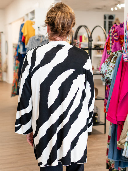 Drop Shoulder Open Cardigan by Multiples