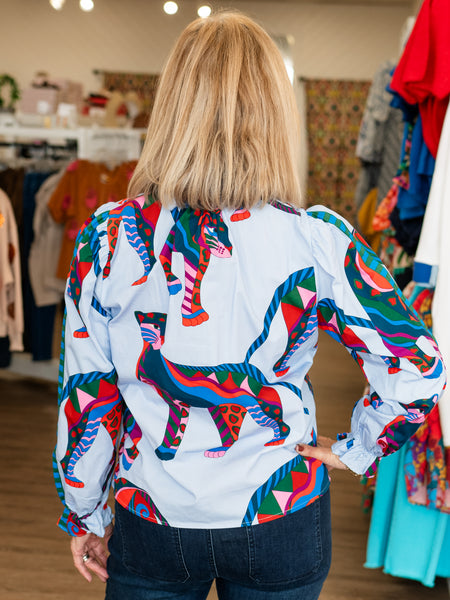 Ashley Top Cheetah Mirage by Maude