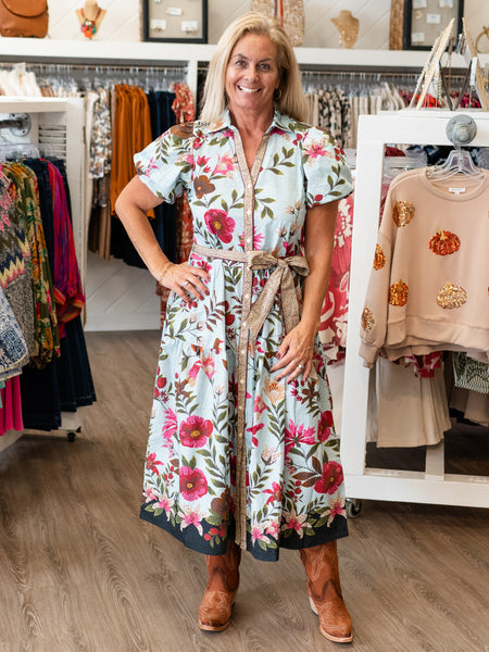 Della Dress Opal Mosaic by Maude