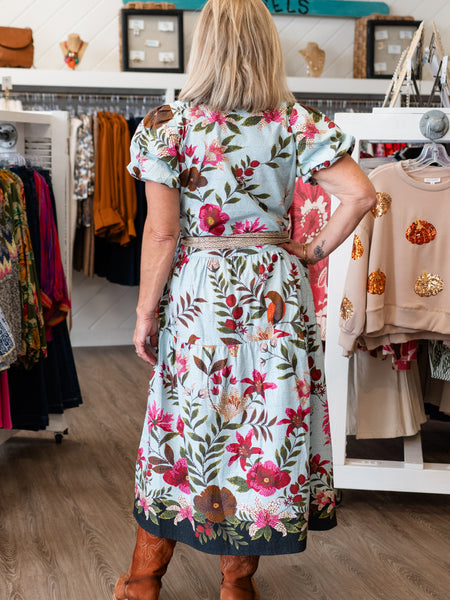 Della Dress Opal Mosaic by Maude