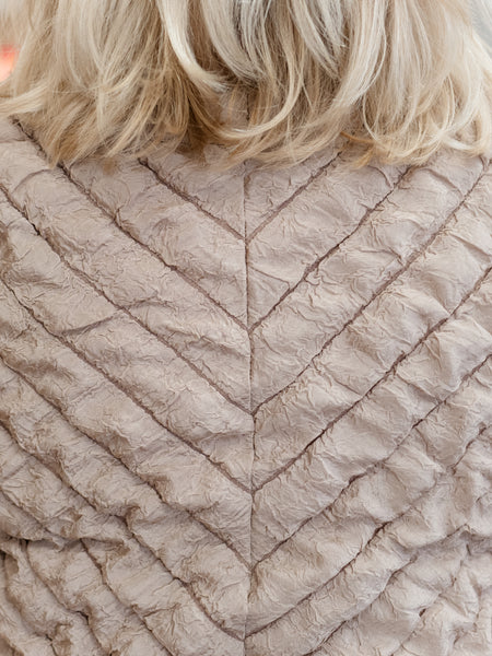 Quilted V-Neck Top by Boho Chic