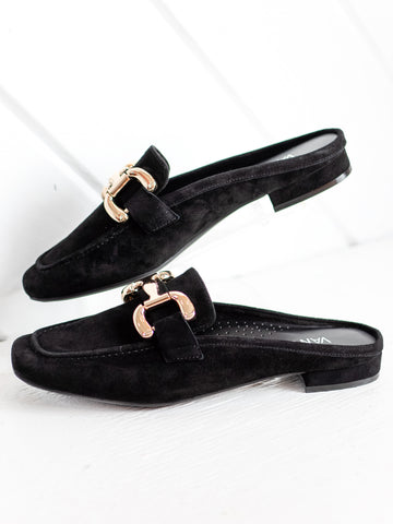 Shaine Black Suede by Vaneli