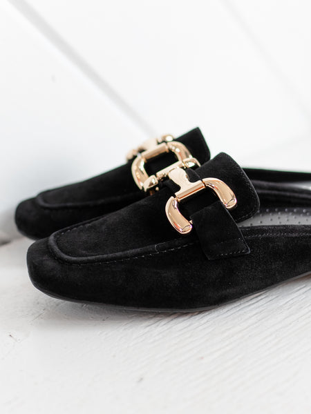 Shaine Black Suede by Vaneli