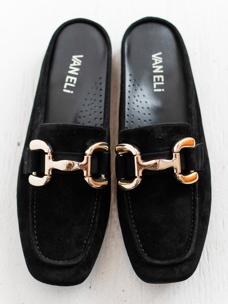 Shaine Black Suede by Vaneli