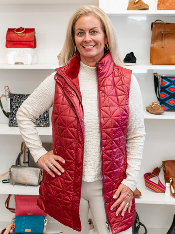 Long Puffer Vest Porto by Renuar